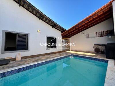 Casa Térrea Totalmente Revitalizada com Piscina e Área Gourmet no Samburá – Peruíbe/SP