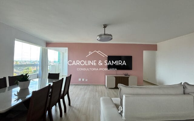 Apartamento mobiliado à 600m do mar com 3 dorm – Oásis – Ed. Mon Village