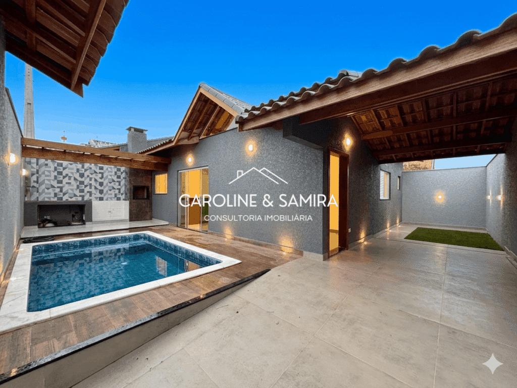 Linda casa, 2 dorm. | cozinha planejada, área gourmet e piscina! - foto 1