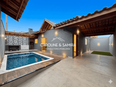 Linda casa, 2 dorm. | cozinha planejada, área gourmet e piscina!